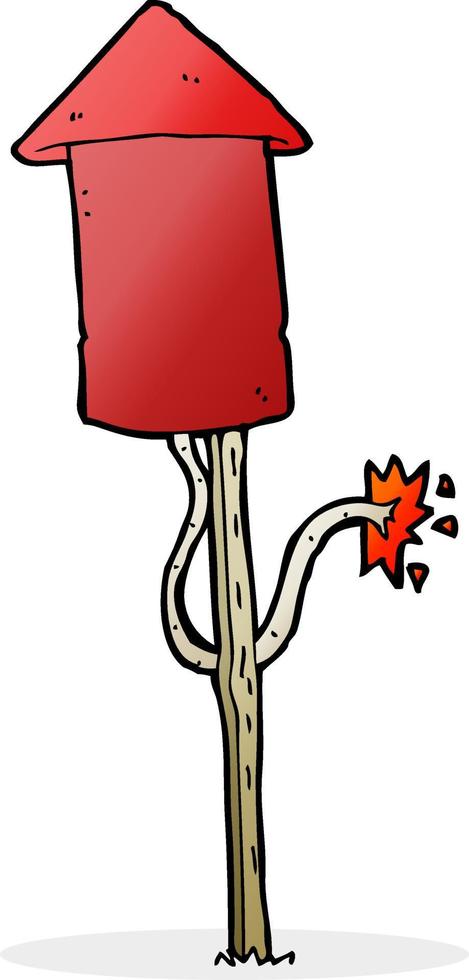 doodle cartoon firework vector