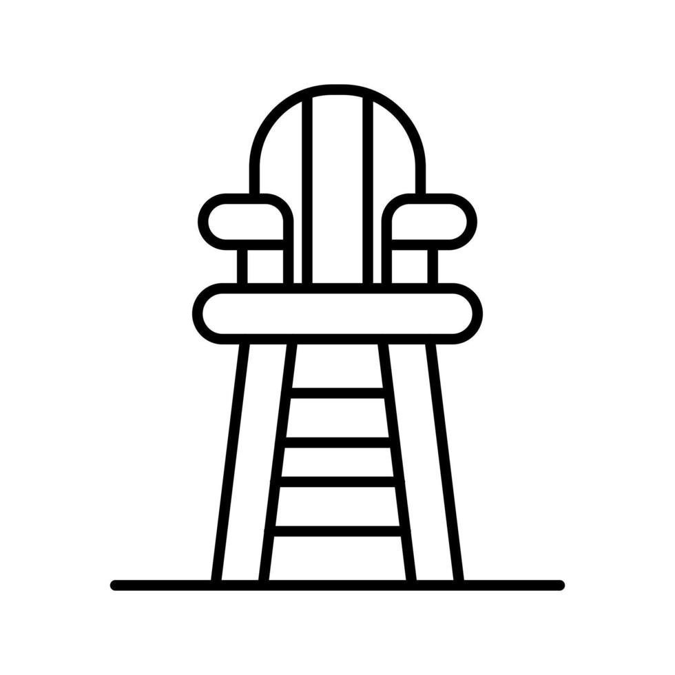 Lifeguard Chair Vector Icon 12918983 Vector Art at Vecteezy