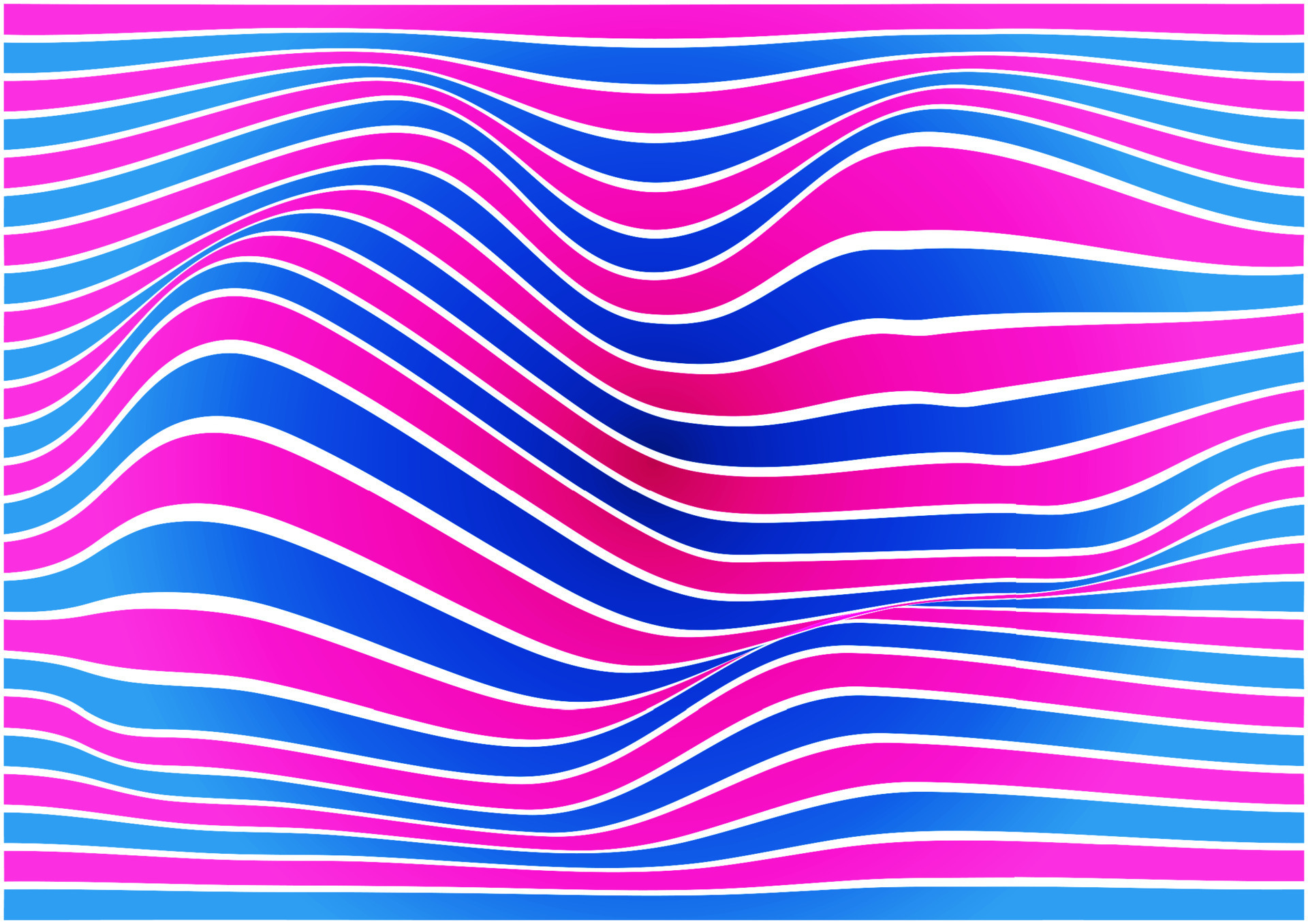 Distorted wavy lines abstract background vector illustration, curve It