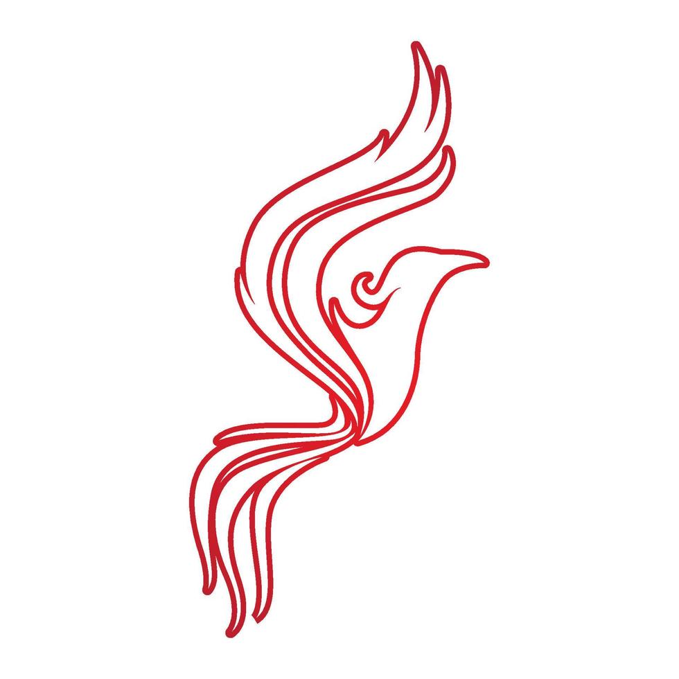 Phoenix Vector Icon Illustration