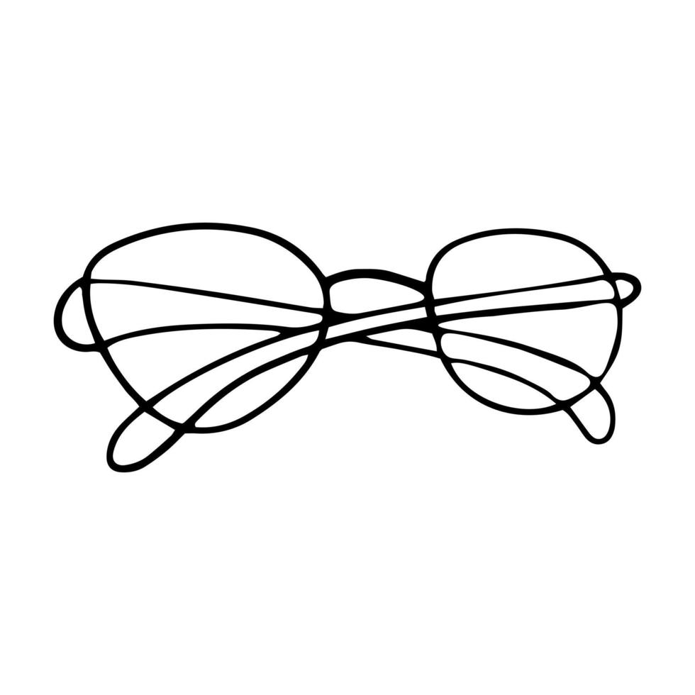 Reading glasses in doodle style on a white background 12919336 Vector