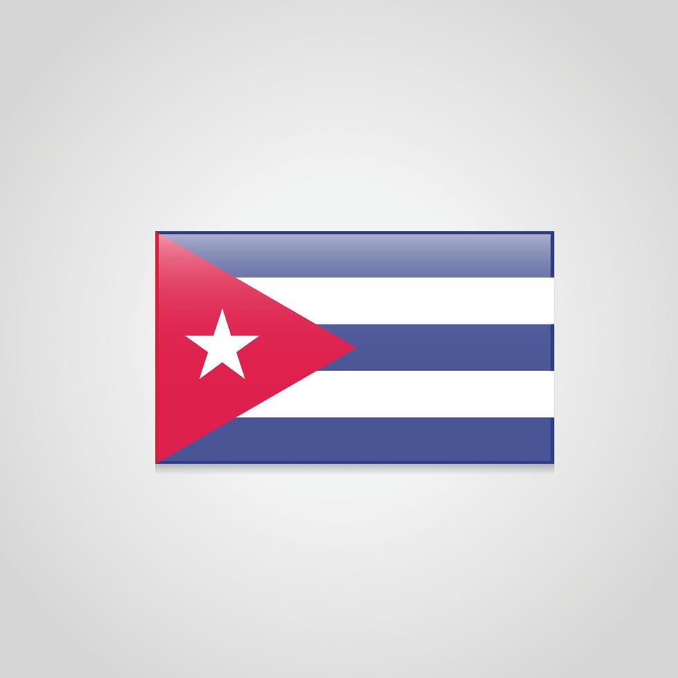 vector de bandera de cuba