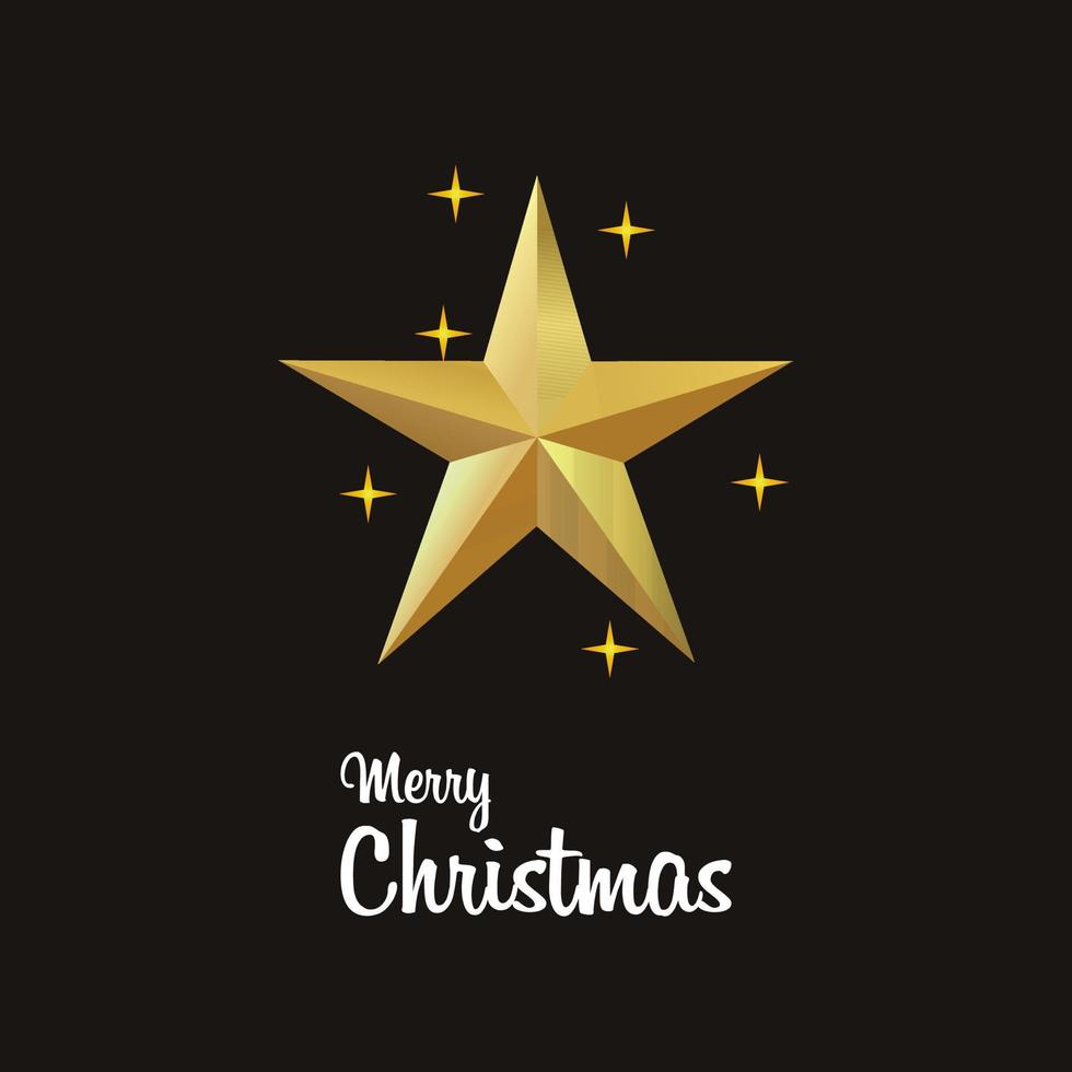 Christmas card design with elegant design and dark background vector