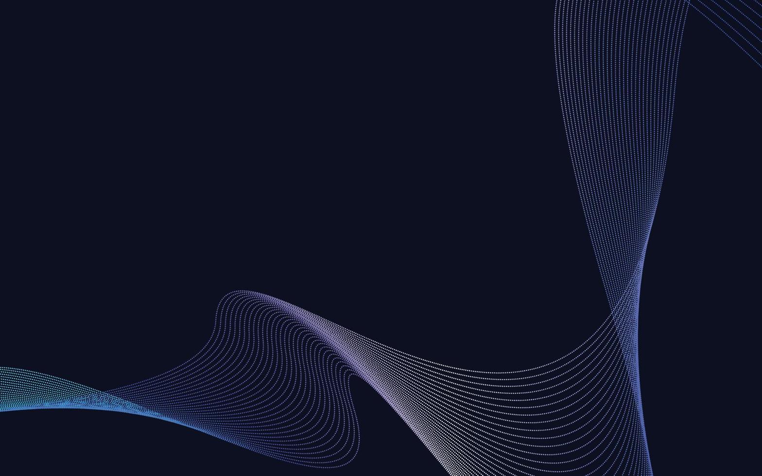 Wave with shadow. Abstract Blue Gradient lines on a background vector