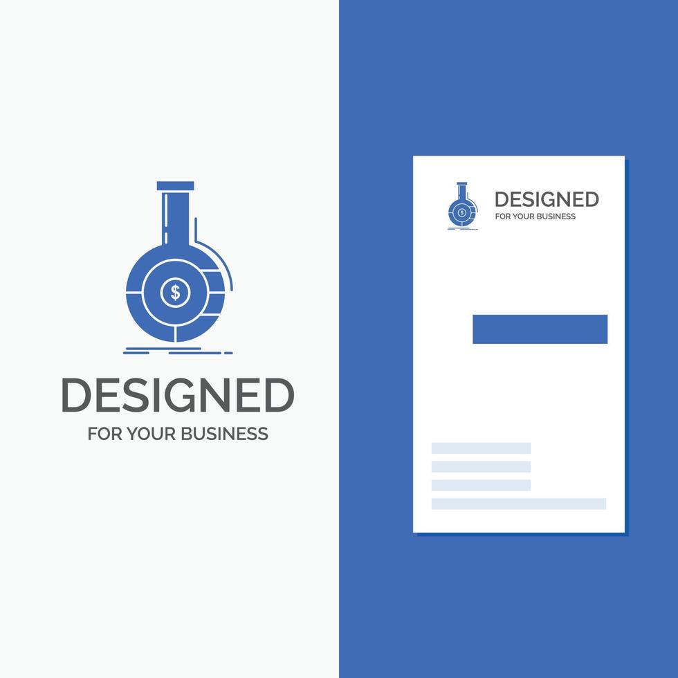 Business Logo for Analysis. analytics. banking. business. financial. Vertical Blue Business .Visiting Card template. vector