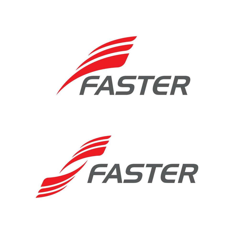 Faster Logo Template vector icon