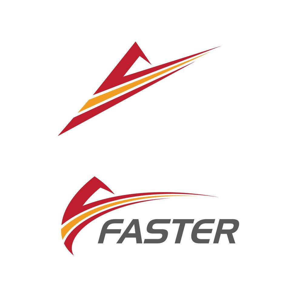 Faster Logo Template vector icon