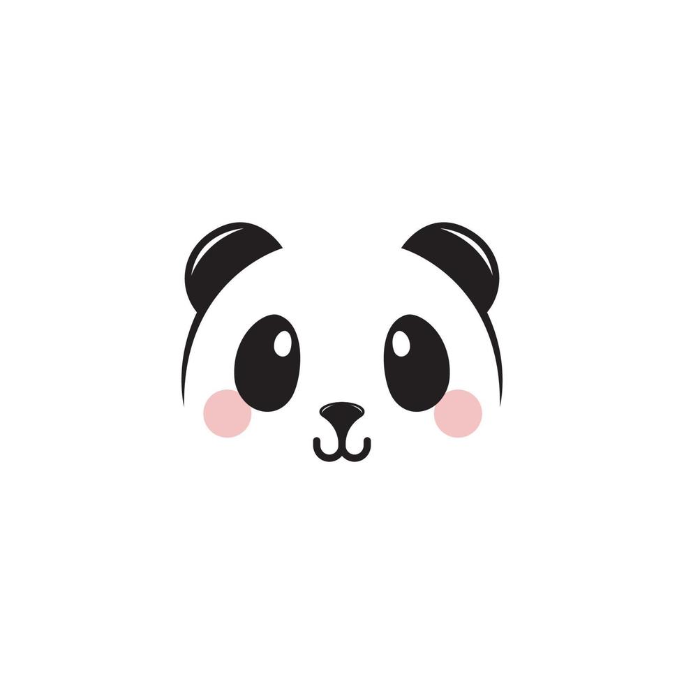 Panda icon Template vector illustration