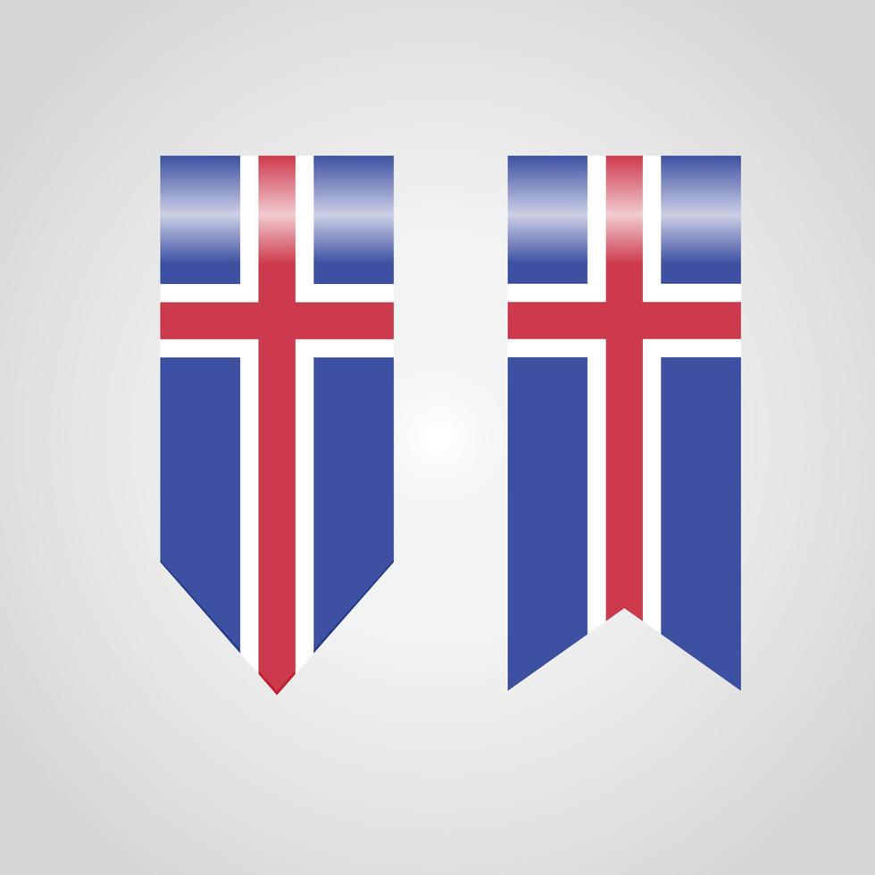 Iceland Haning Flag vector