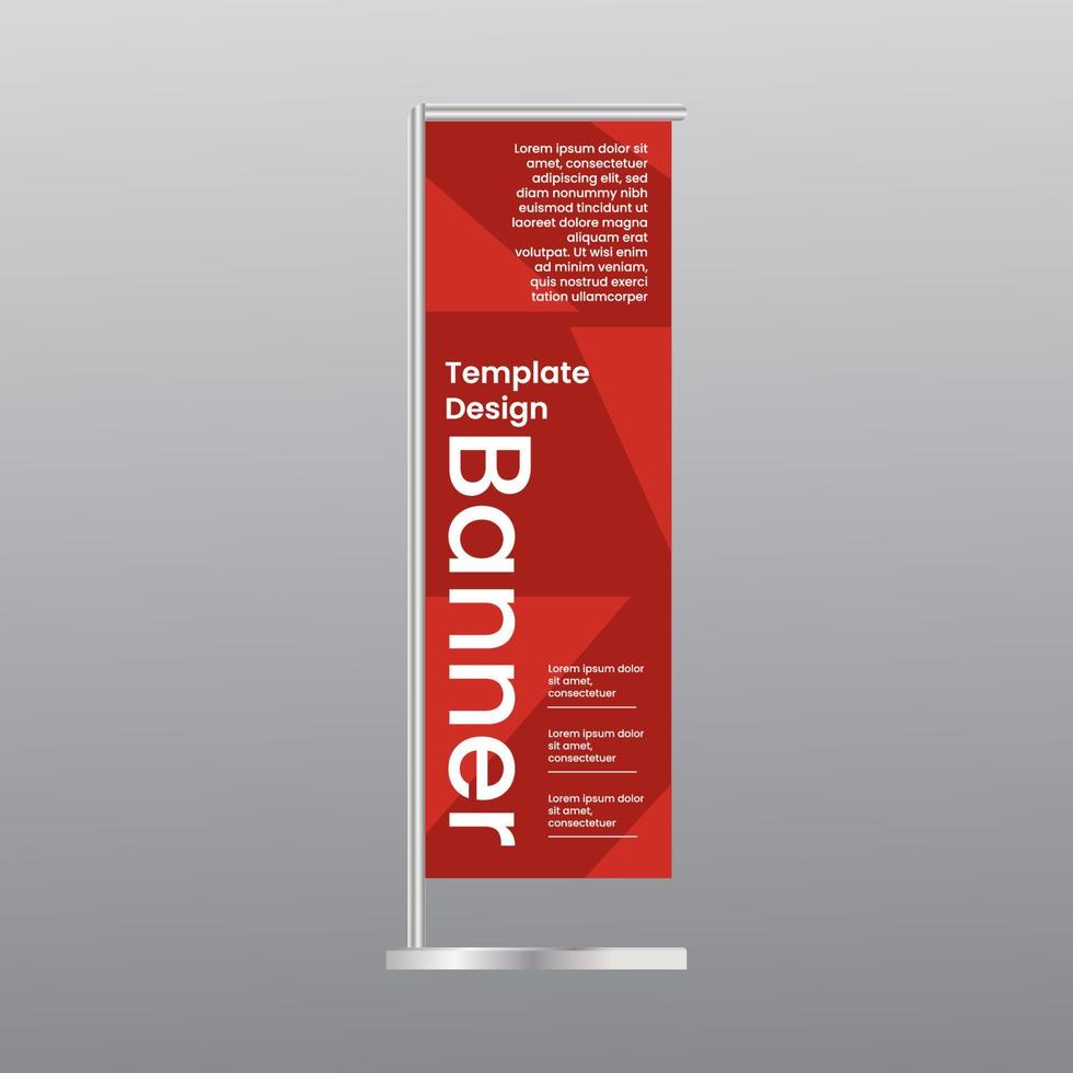 diseño plantilla bandera banner stand promoción pantalla vector