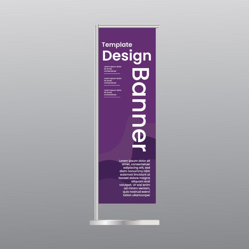 diseño plantilla bandera banner stand promoción pantalla vector