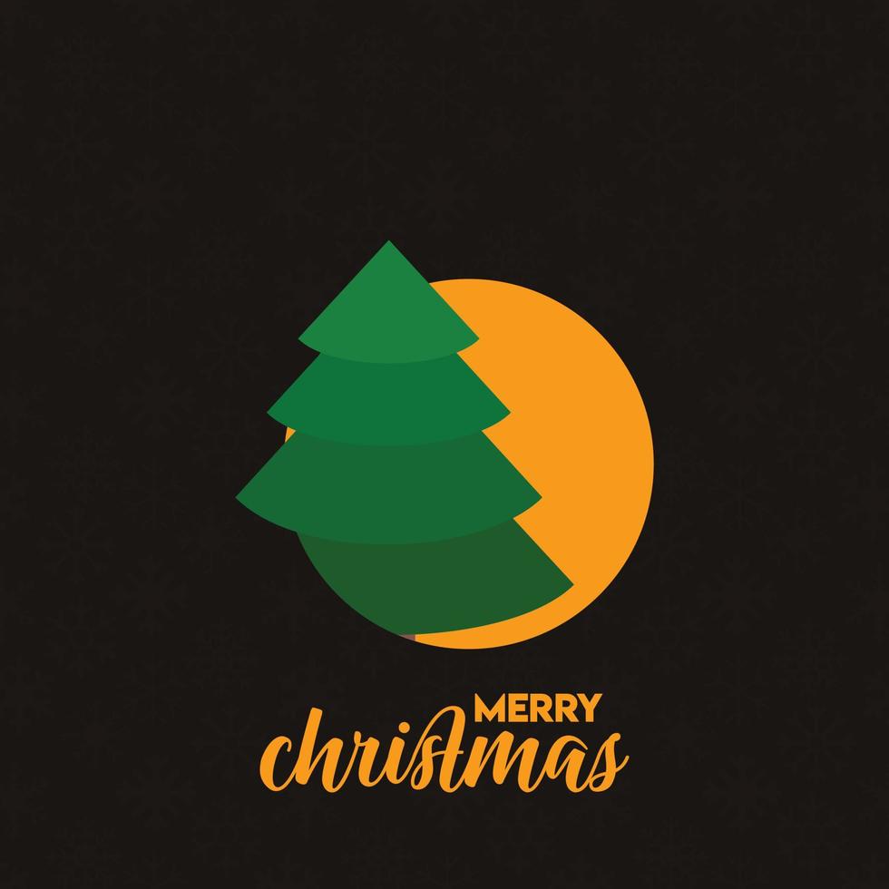 Christmas card design with elegant design and dark background vector