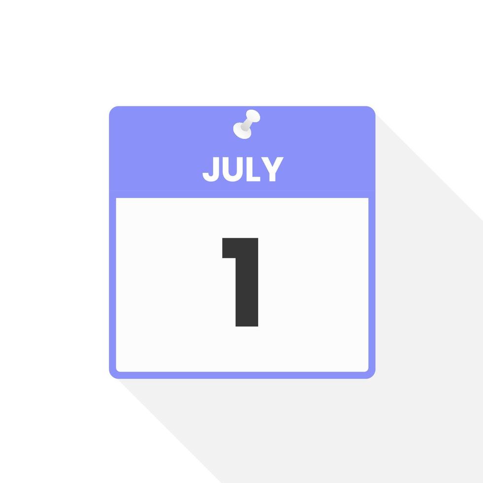 July 1 Calendar Icon Date Month Calendar Icon Vector Illustration july-1-calendar-icon-date-month-calendar-icon-vector-illustration