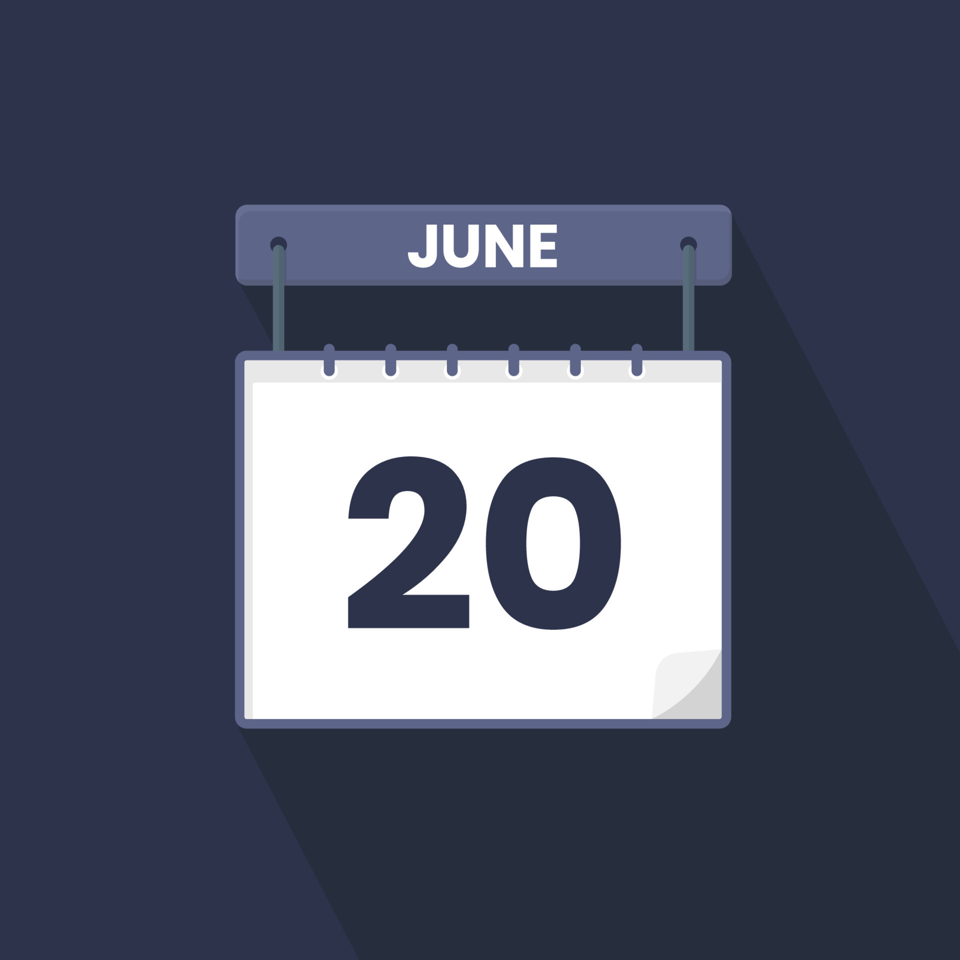 20th June Calendar Icon June 20 Calendar Date Month Icon Vector 20th-june-calendar-icon-june-20-calendar-date-month-icon-vector