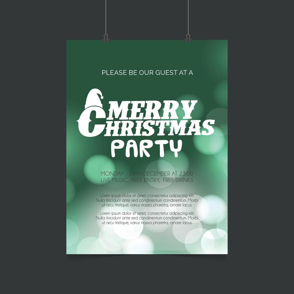 Christmas card design with elegant design and creative background vector