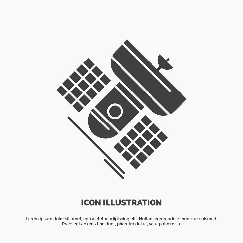 Broadcast. broadcasting. communication. satellite. telecommunication Icon. glyph vector gray symbol for UI and UX. website or mobile application