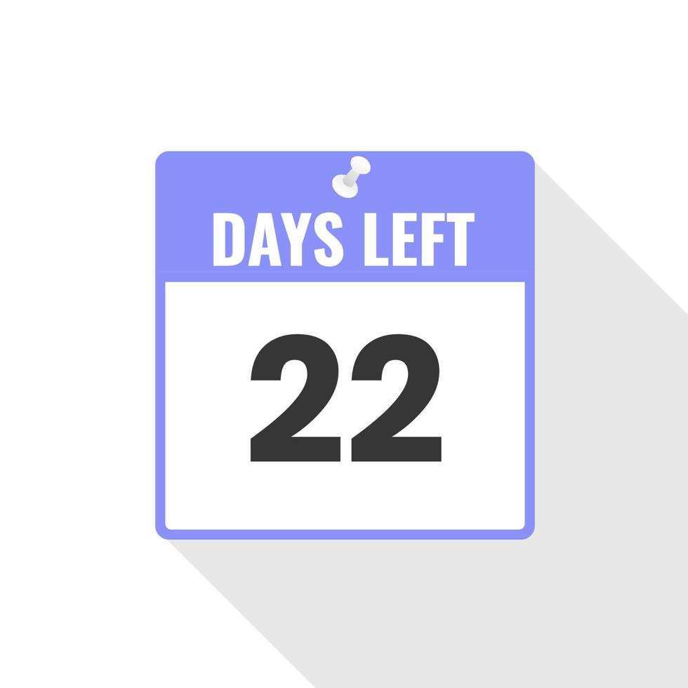 22 Days Left Countdown Sales Icon 22 Days Left To Go Promotional 22-days-left-countdown-sales-icon-22-days-left-to-go-promotional