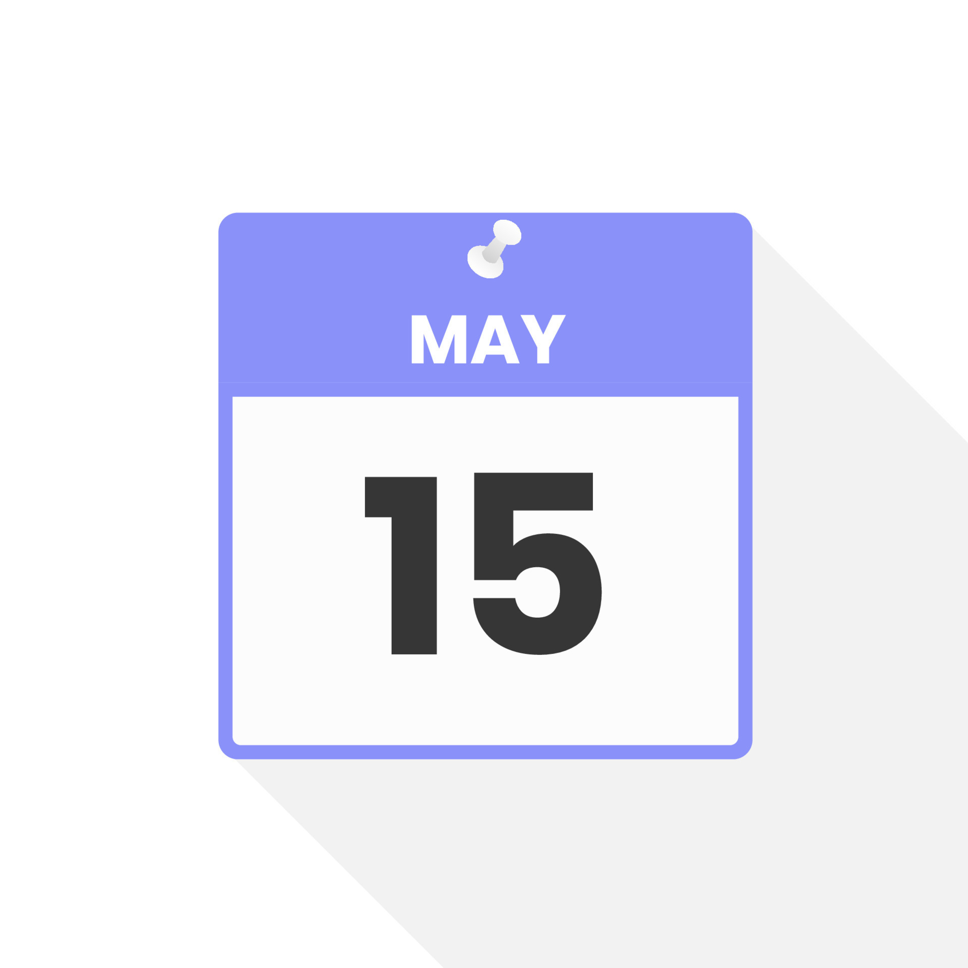 May 15 calendar icon Date Month calendar icon vector illustration May 15 calendar icon Date Month calendar icon vector illustration