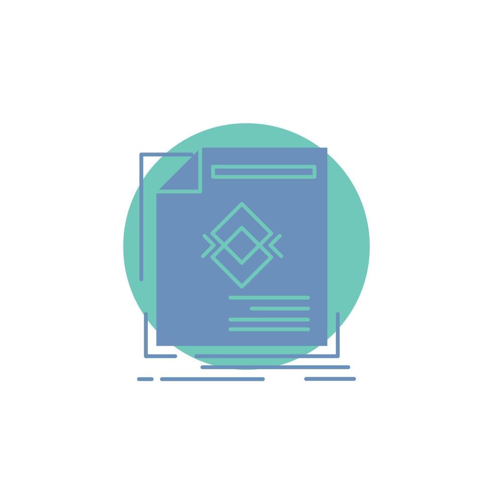 ad. advertisement. leaflet. magazine. page Glyph Icon. vector
