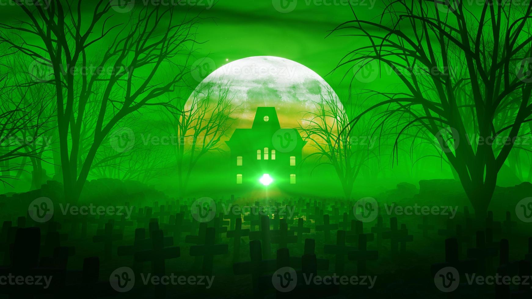 3D illustration Background for advertising and wallpaper in scary and horror scene. 3D rendering in decorative concept. photo