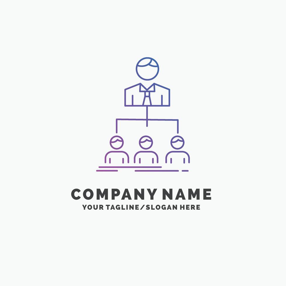 team. teamwork. organization. group. company Purple Business Logo Template. Place for Tagline vector