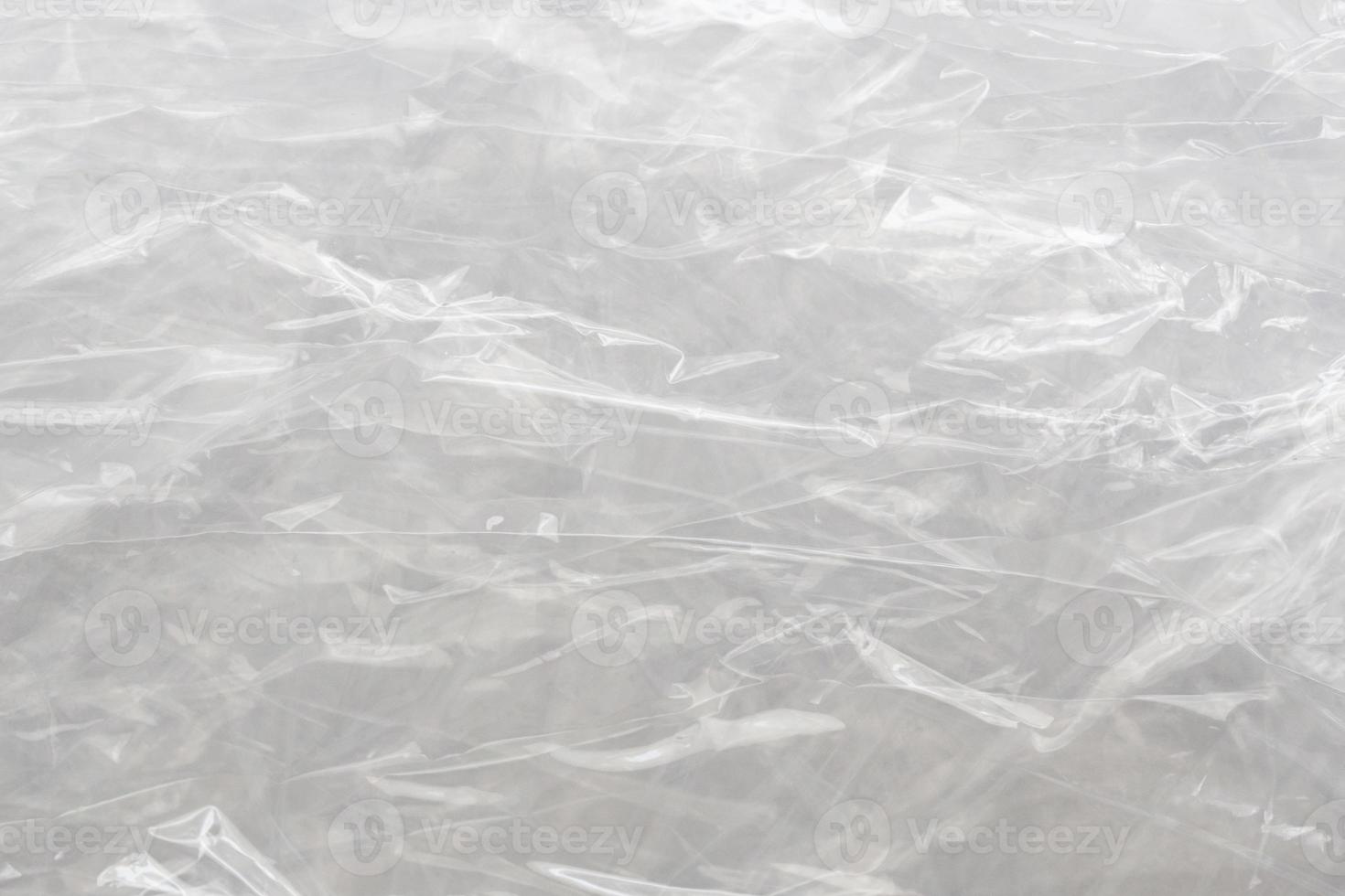 White plastic film wrap texture background photo