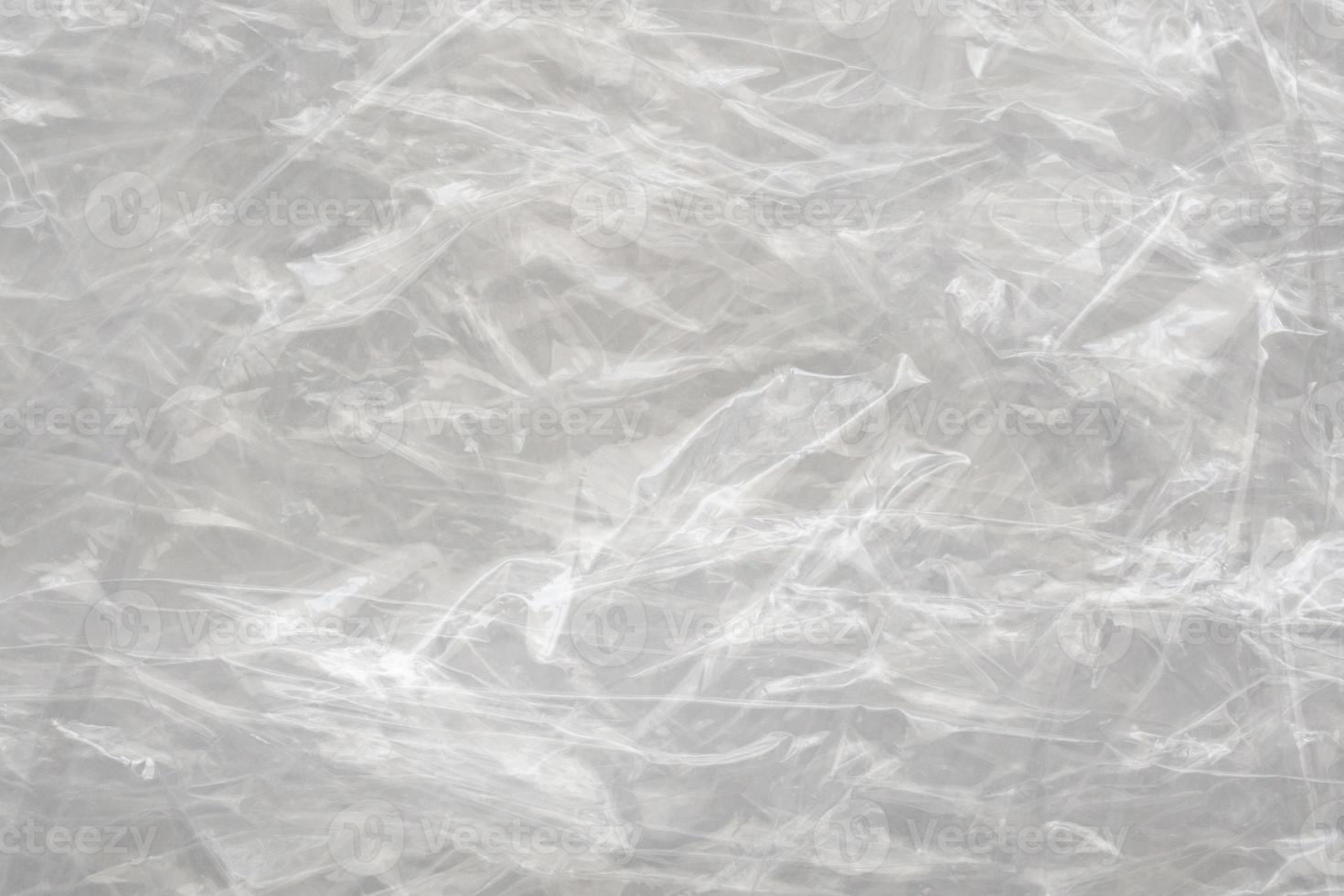 White plastic film wrap texture background photo