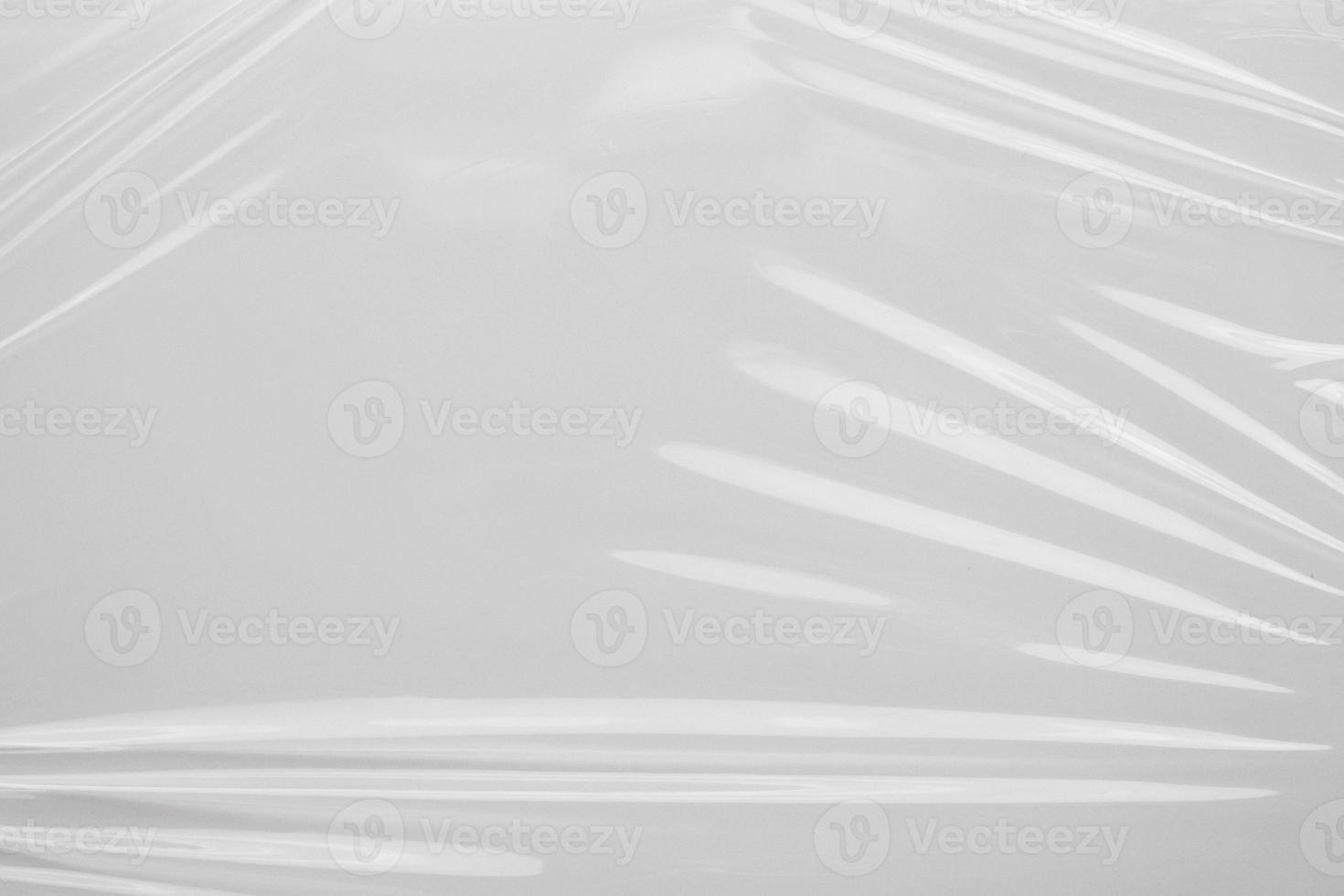 White plastic film wrap texture background photo