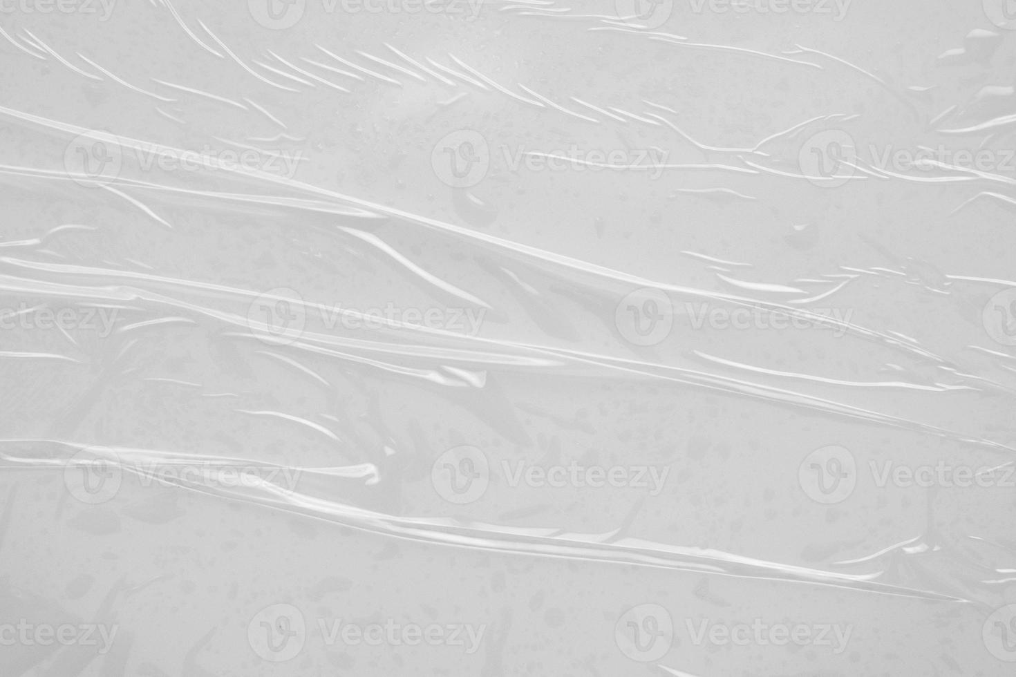 White plastic film wrap texture background photo