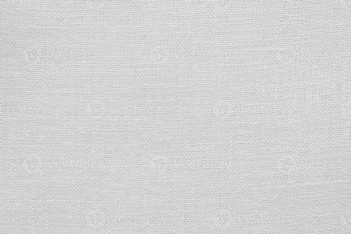 White linen canvas fabric texture background photo