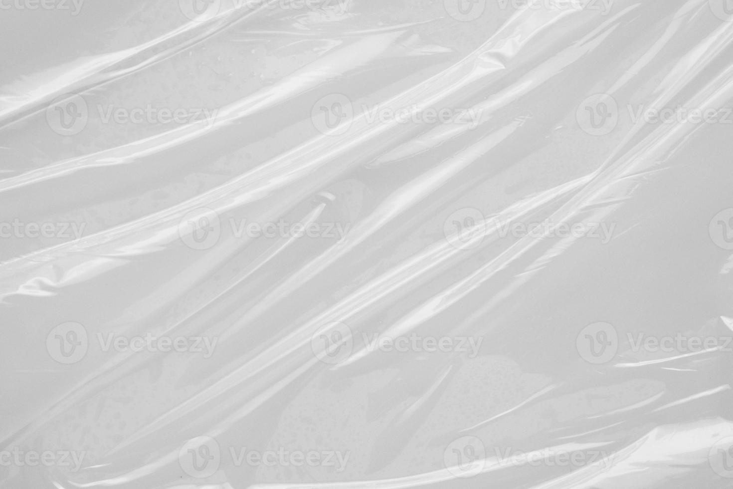 White plastic film wrap texture background photo