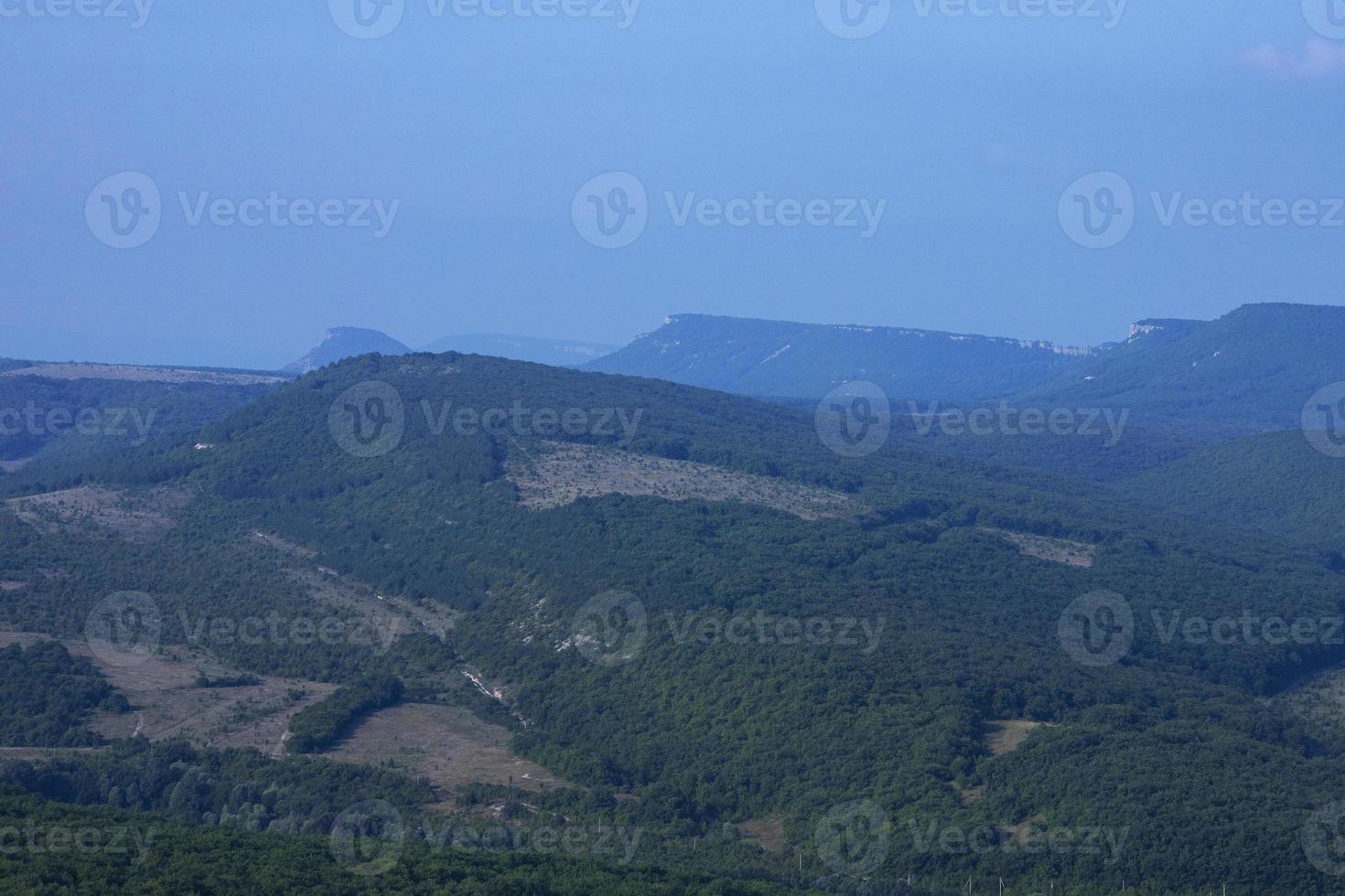 Mountain valley, wave pattern of mountains, mountain peak, mountain landscape, top view. photo