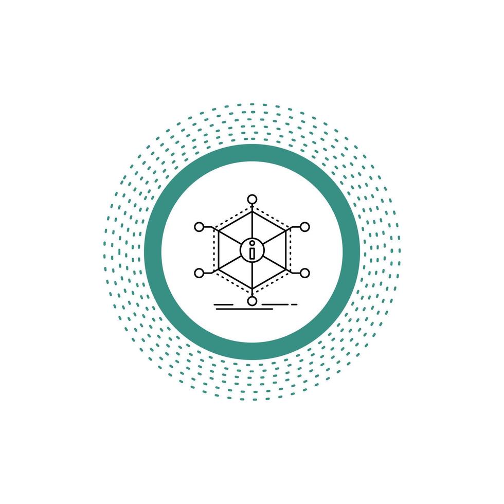 Data. help. info. information. resources Line Icon. Vector isolated illustration