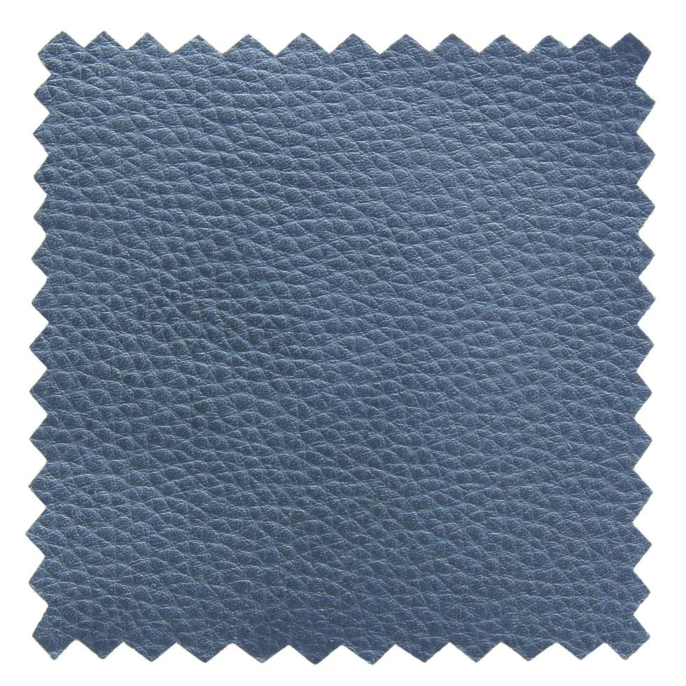 textura de muestras de cuero azul foto
