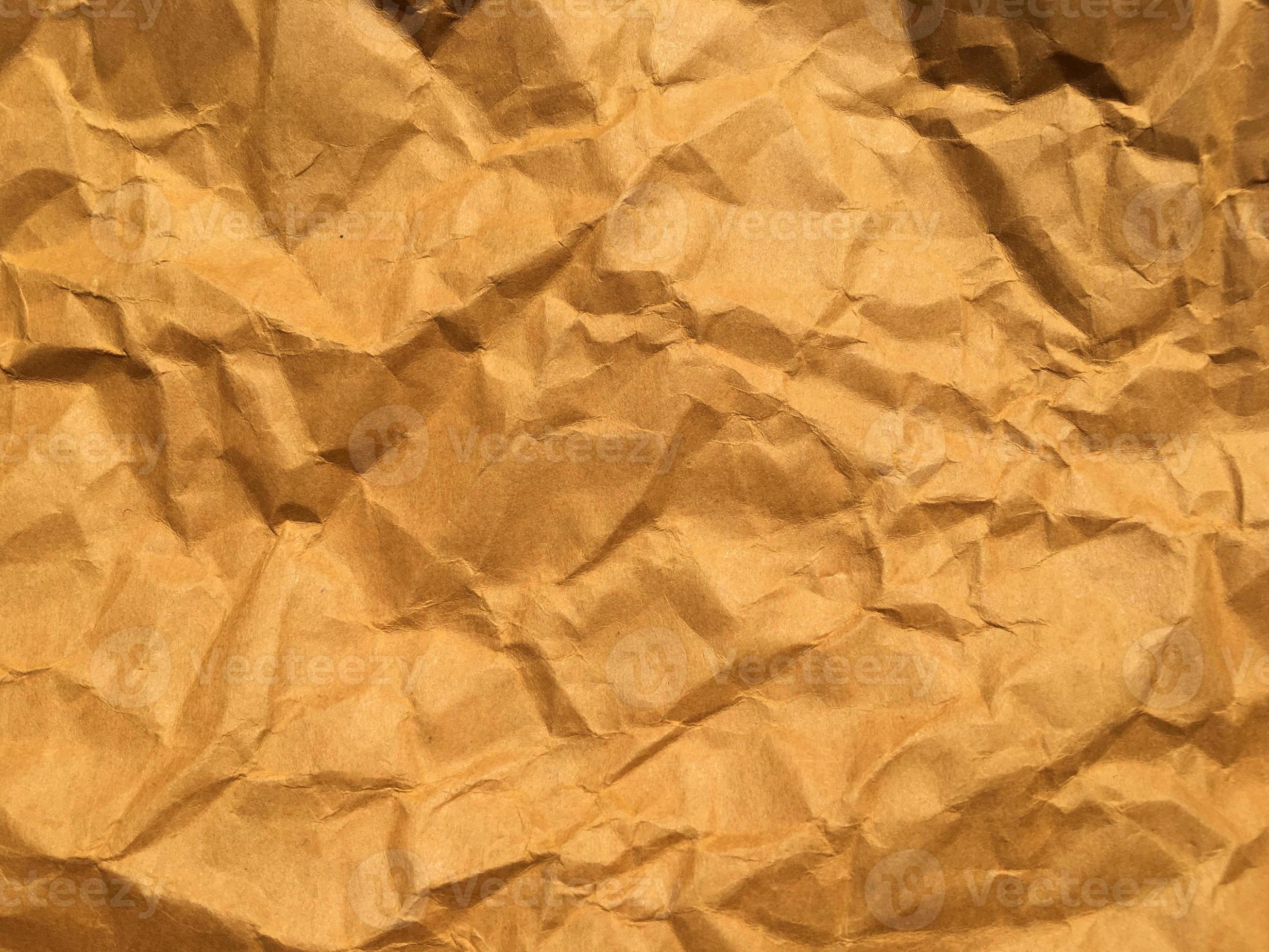 Old brown crumpled paper background with copy space for Design. Closeup  view 12929011 Stock Photo at Vecteezy