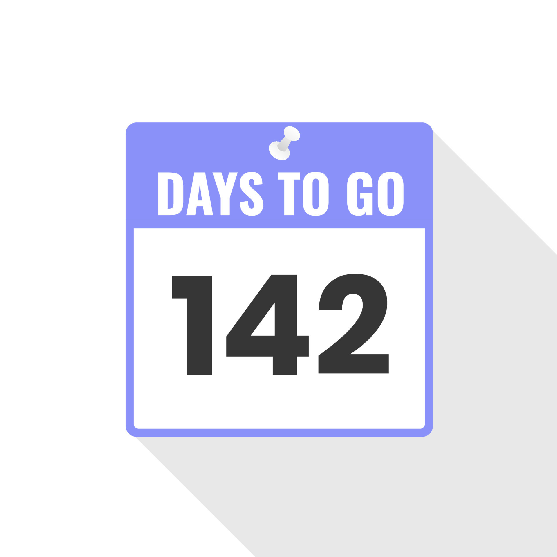 142 Days Left Countdown Sales Icon 142 Days Left To Go Promotional 142-days-left-countdown-sales-icon-142-days-left-to-go-promotional