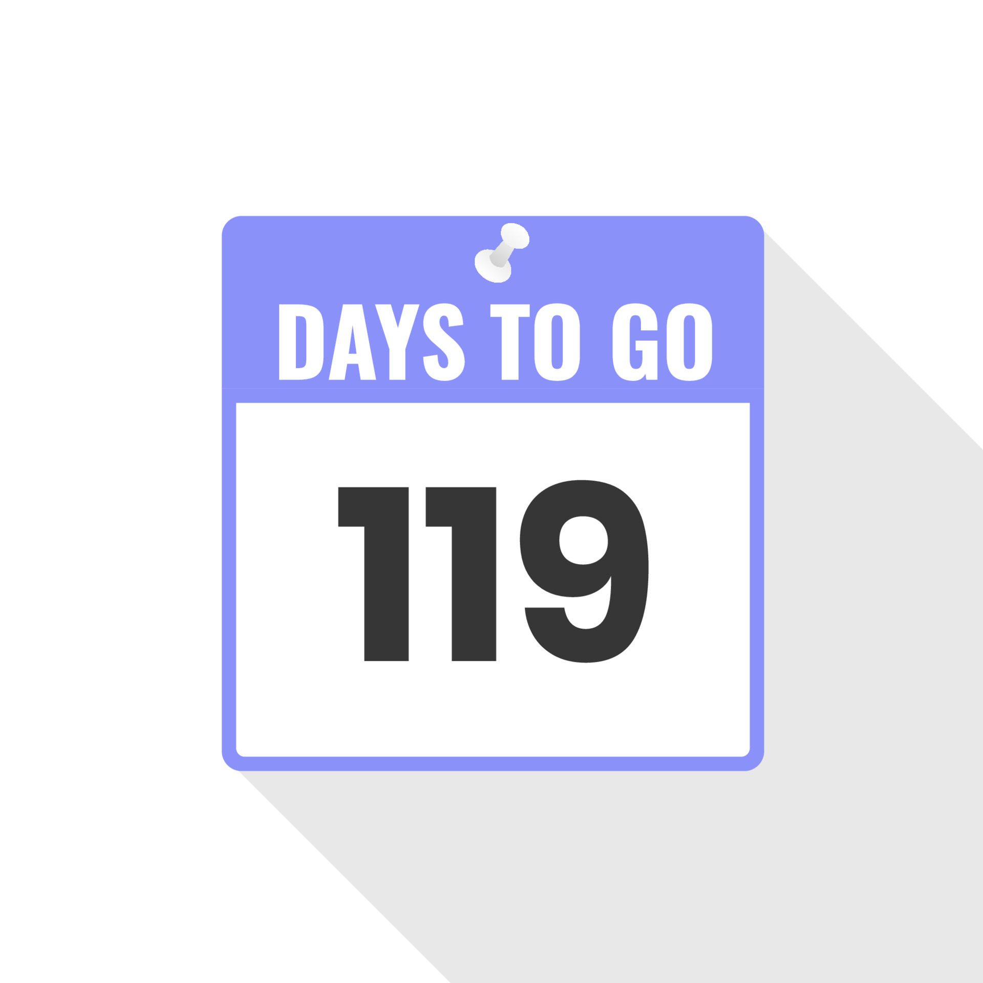 119 Days Left Countdown Sales Icon 119 Days Left To Go Promotional 119-days-left-countdown-sales-icon-119-days-left-to-go-promotional