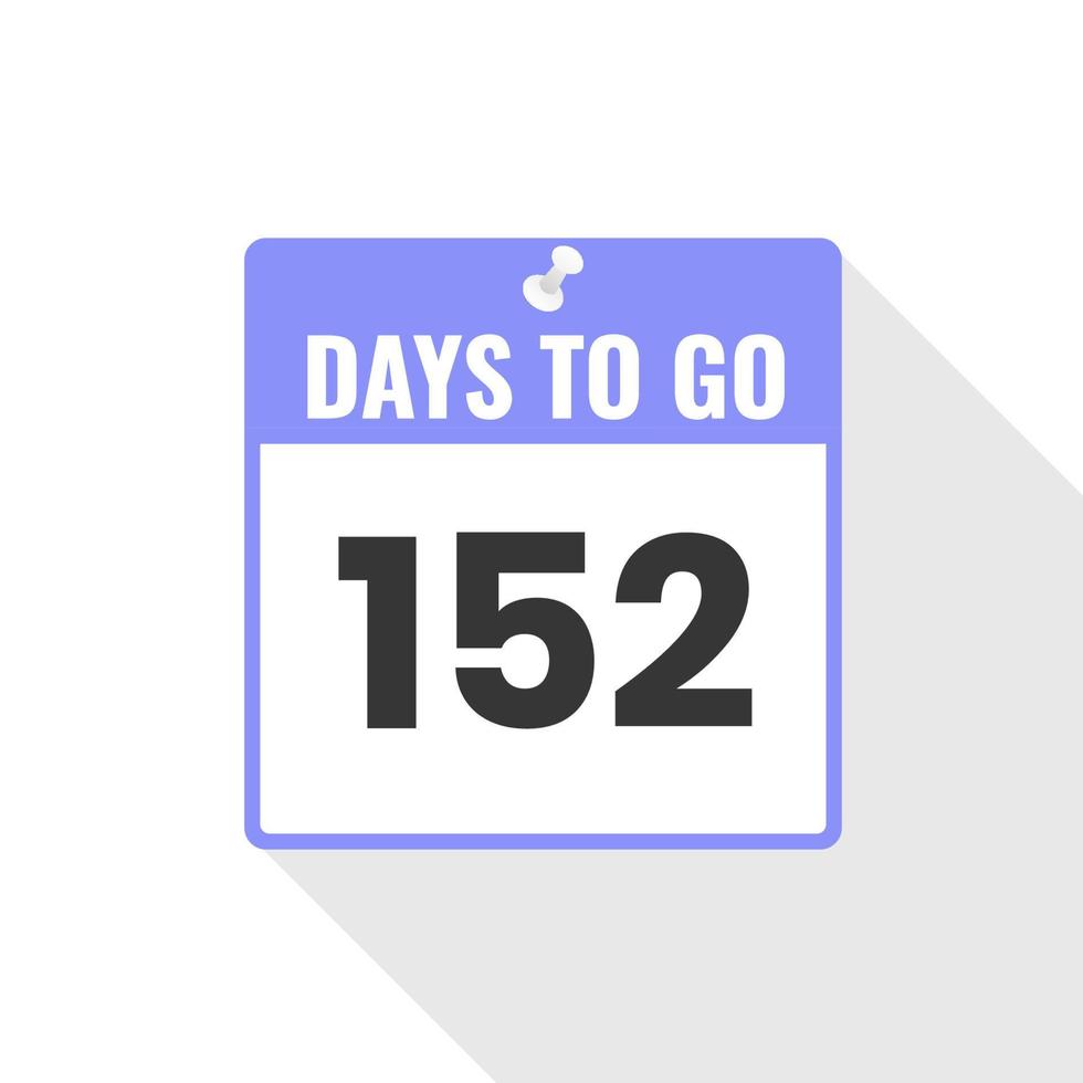 152 Days Left Countdown Sales Icon 152 Days Left To Go Promotional 152-days-left-countdown-sales-icon-152-days-left-to-go-promotional