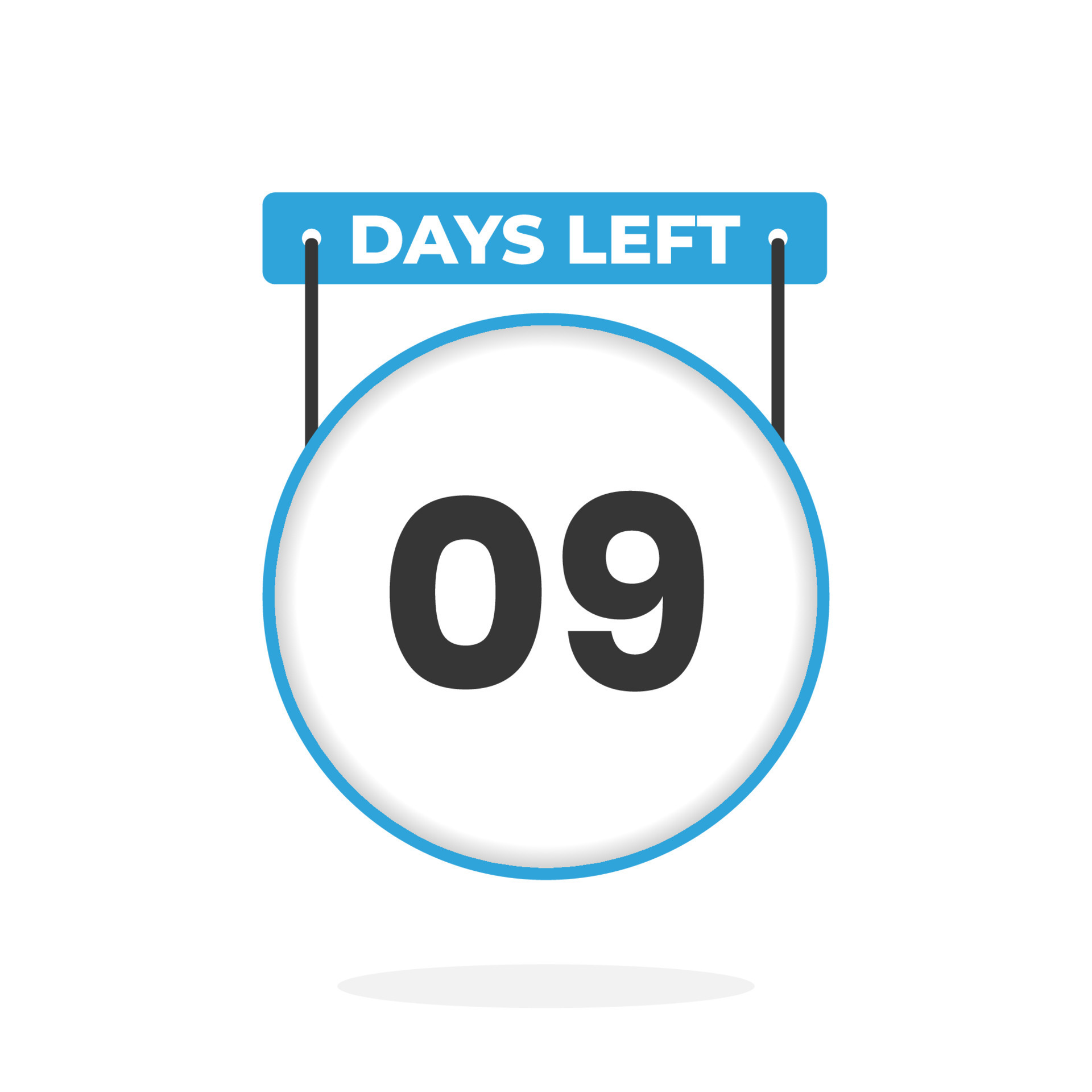 9 Days Left Countdown For Sales Promotion 9 Days Left To Go 