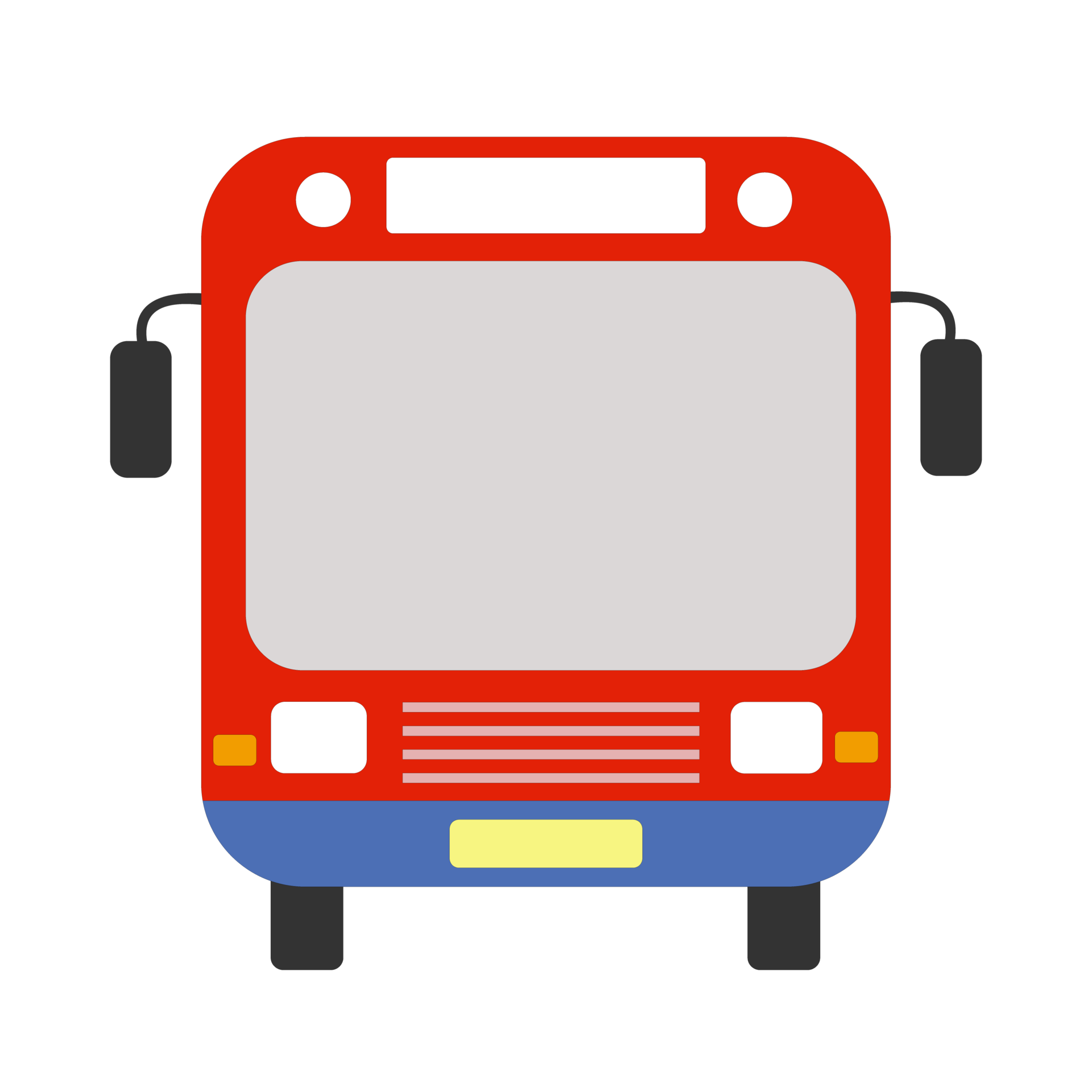 frente de ônibus, transporte público com cor vermelha 12931620 PNG