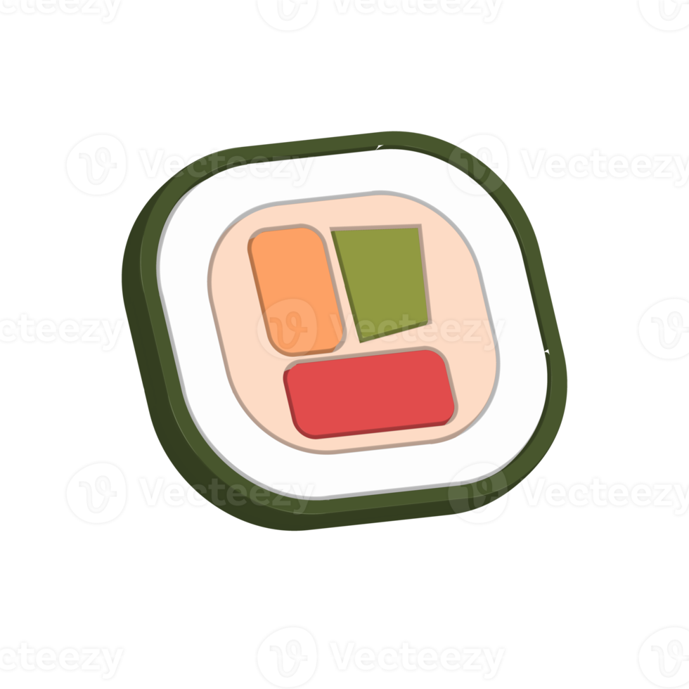 Sushi slice icon png
