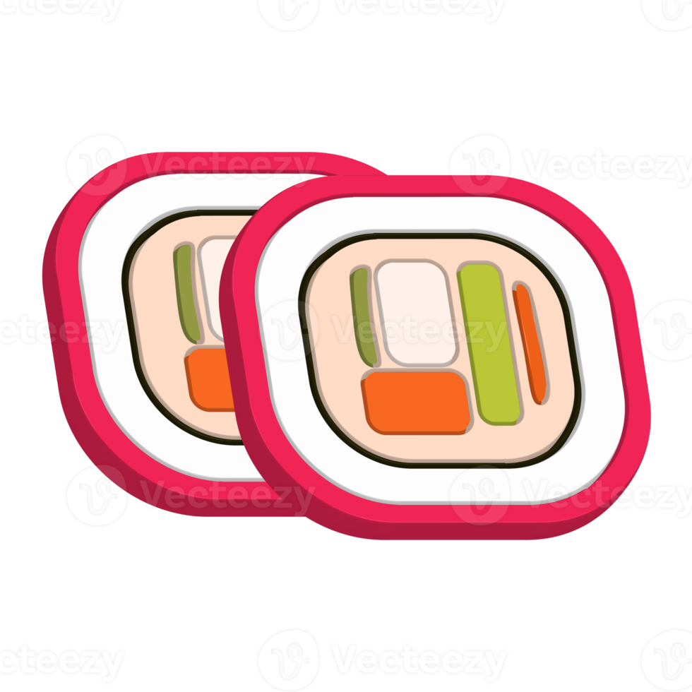 Sushi slice icon png