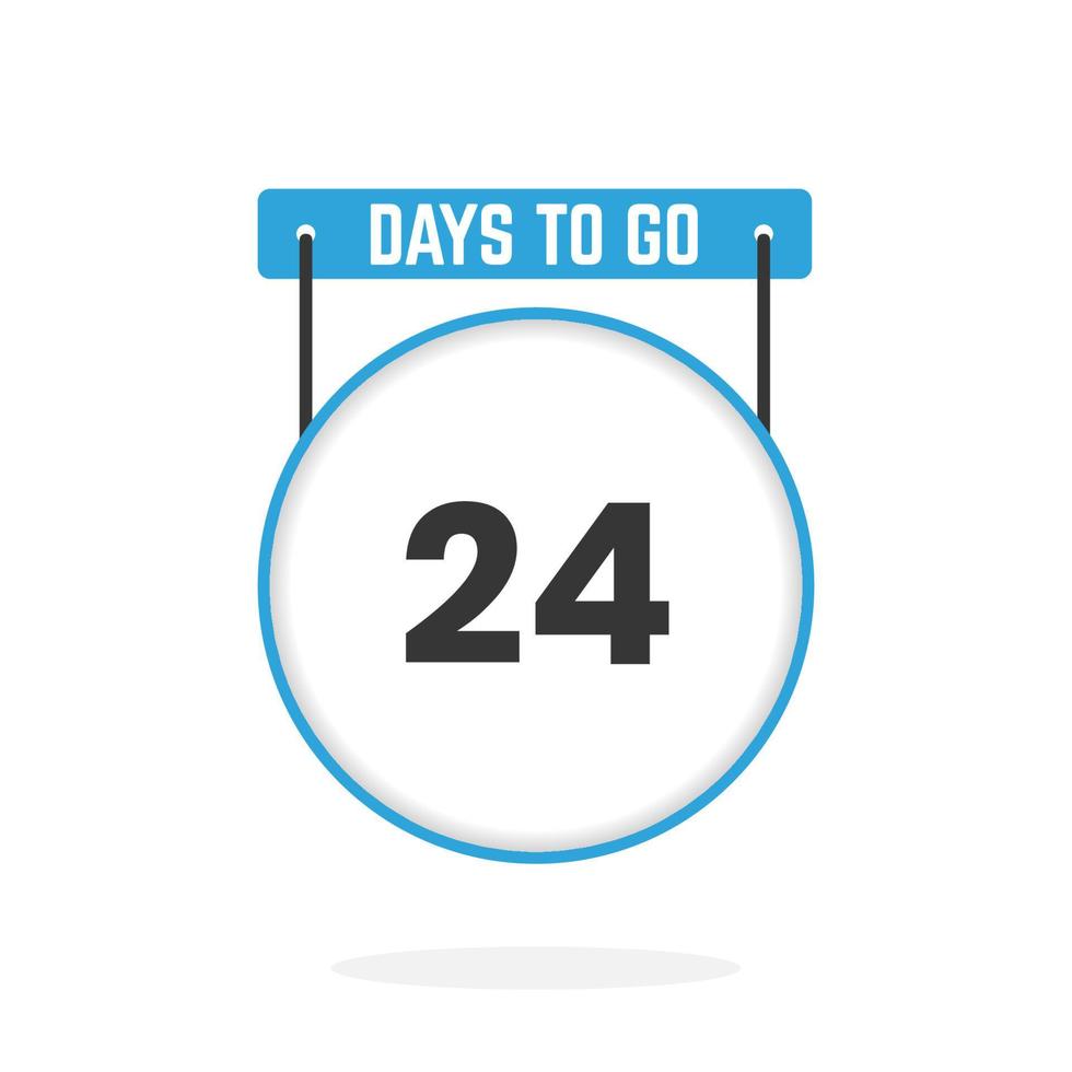 24 Days Left Countdown For Sales Promotion 24 Days Left To Go 