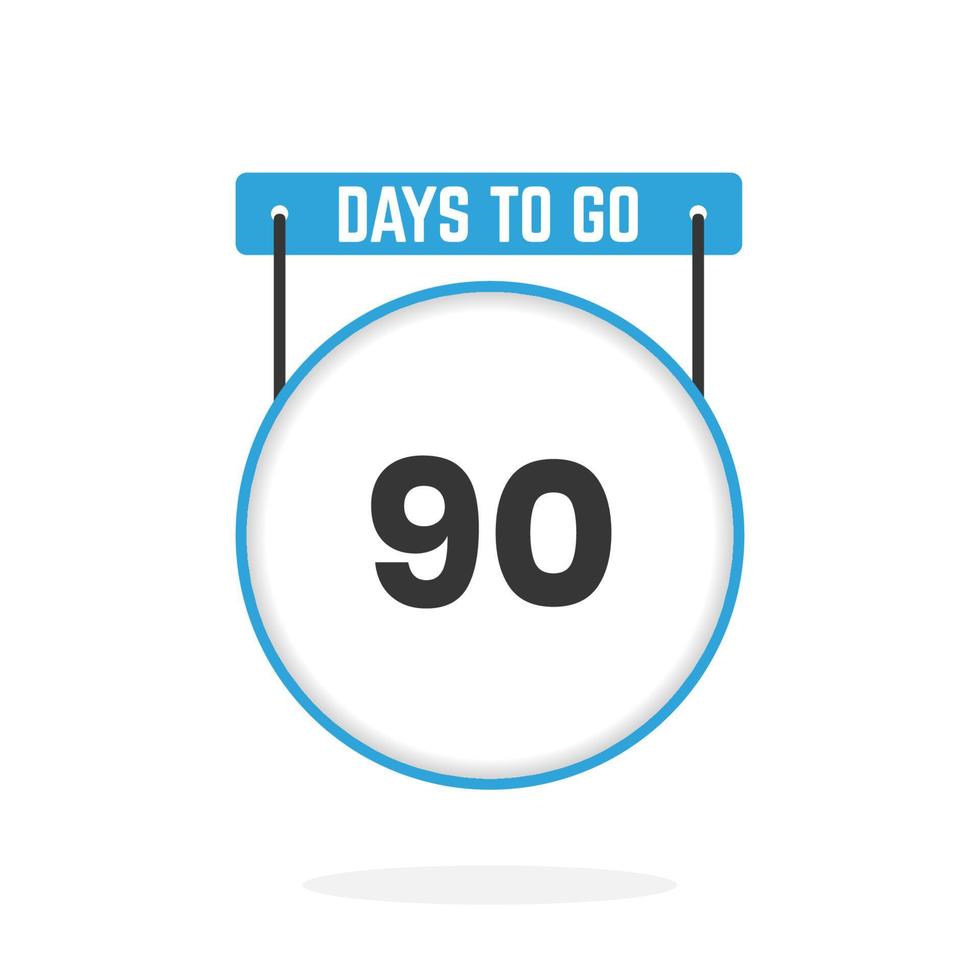 90 Days Left Countdown For Sales Promotion 90 Days Left To Go 