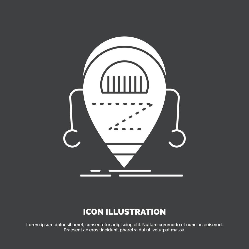 Android. beta. droid. robot. Technology Icon. glyph vector symbol for UI and UX. website or mobile application