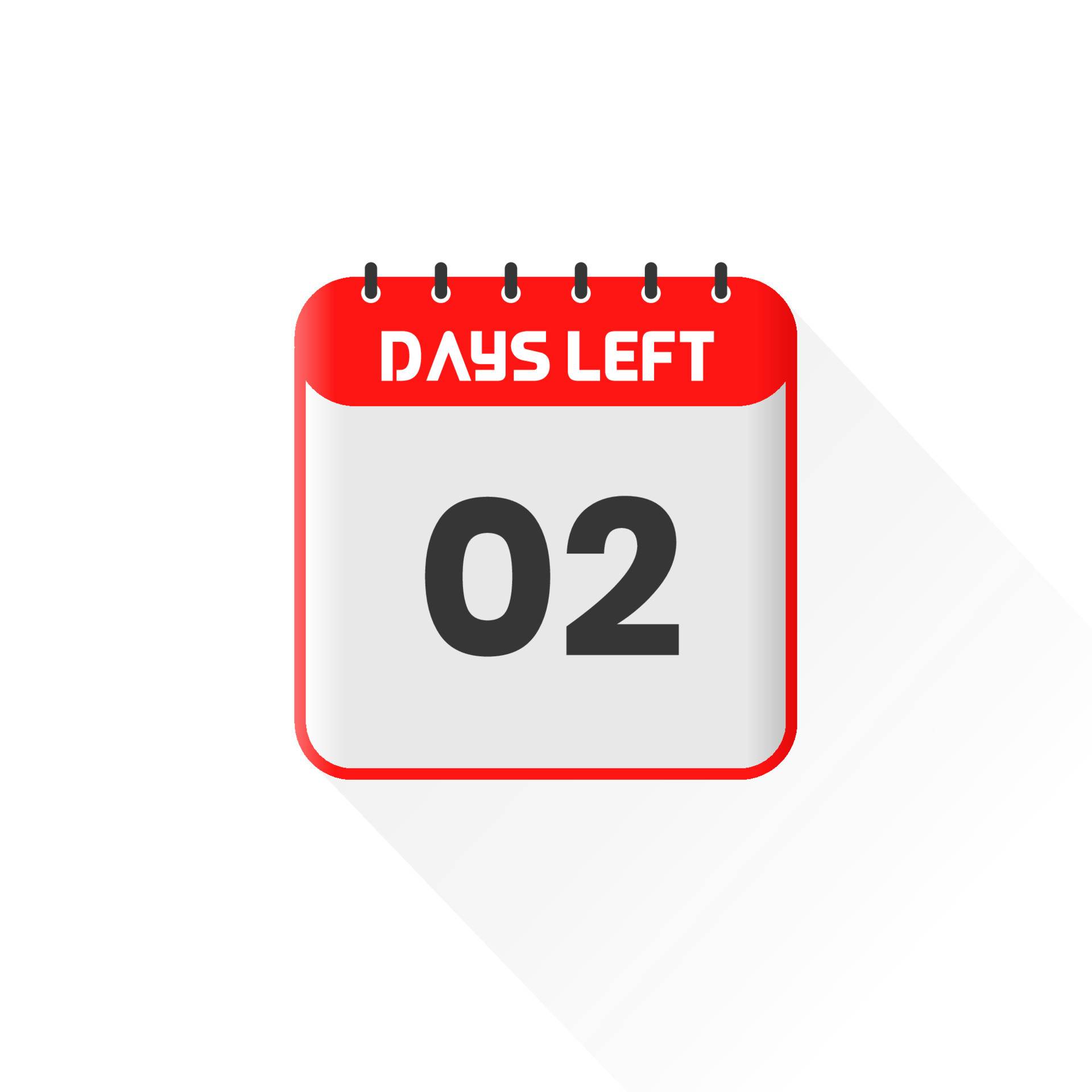 Countdown icon 2 Days Left for sales promotion. Promotional sales ...