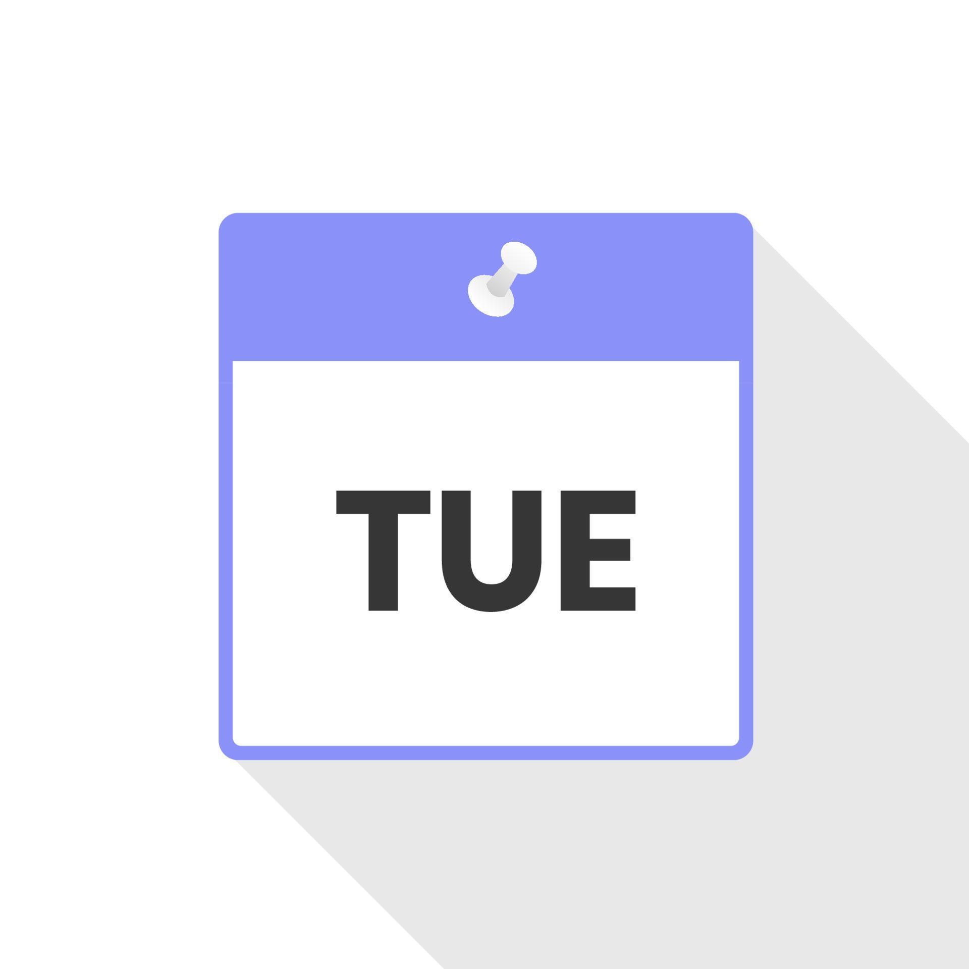 Tuesday Calendar Icon To Do List Day Of The Week Schedule Work Sign tuesday-calendar-icon-to-do-list-day-of-the-week-schedule-work-sign