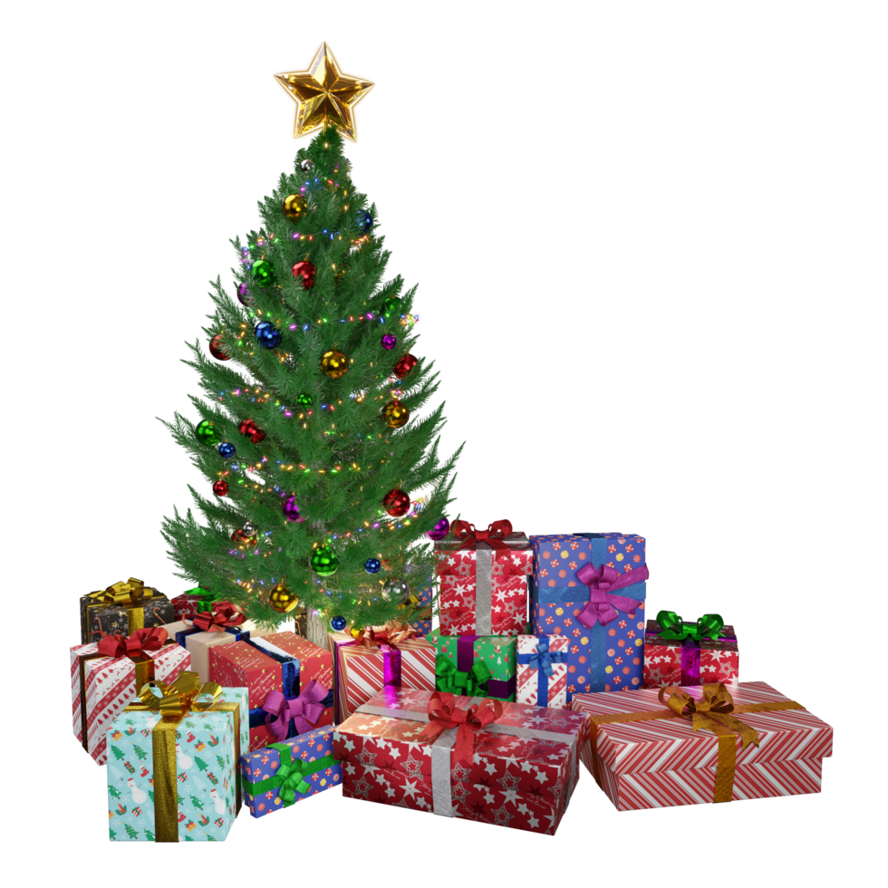 Free árvore de natal e presentes de natal 12932536 PNG with Transparent  Background