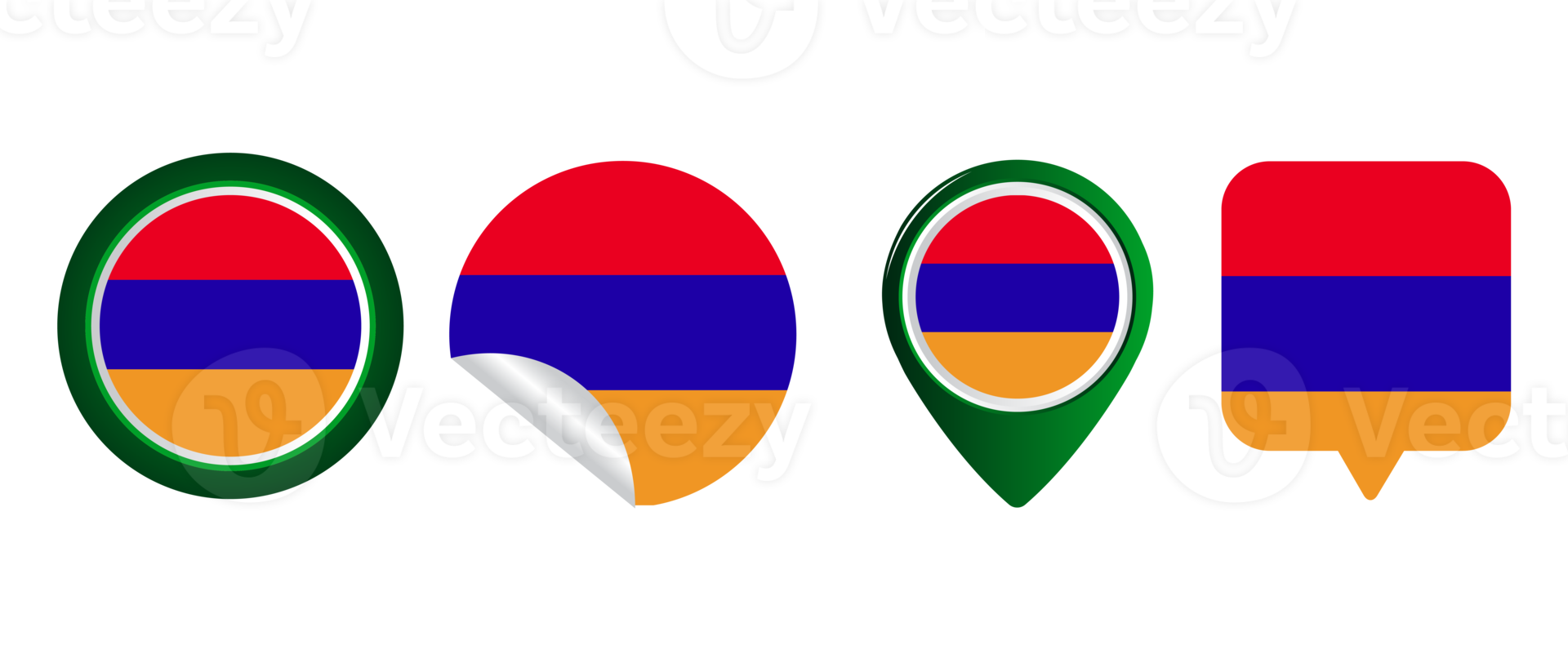 Armenia flag flat icon symbol illustration png