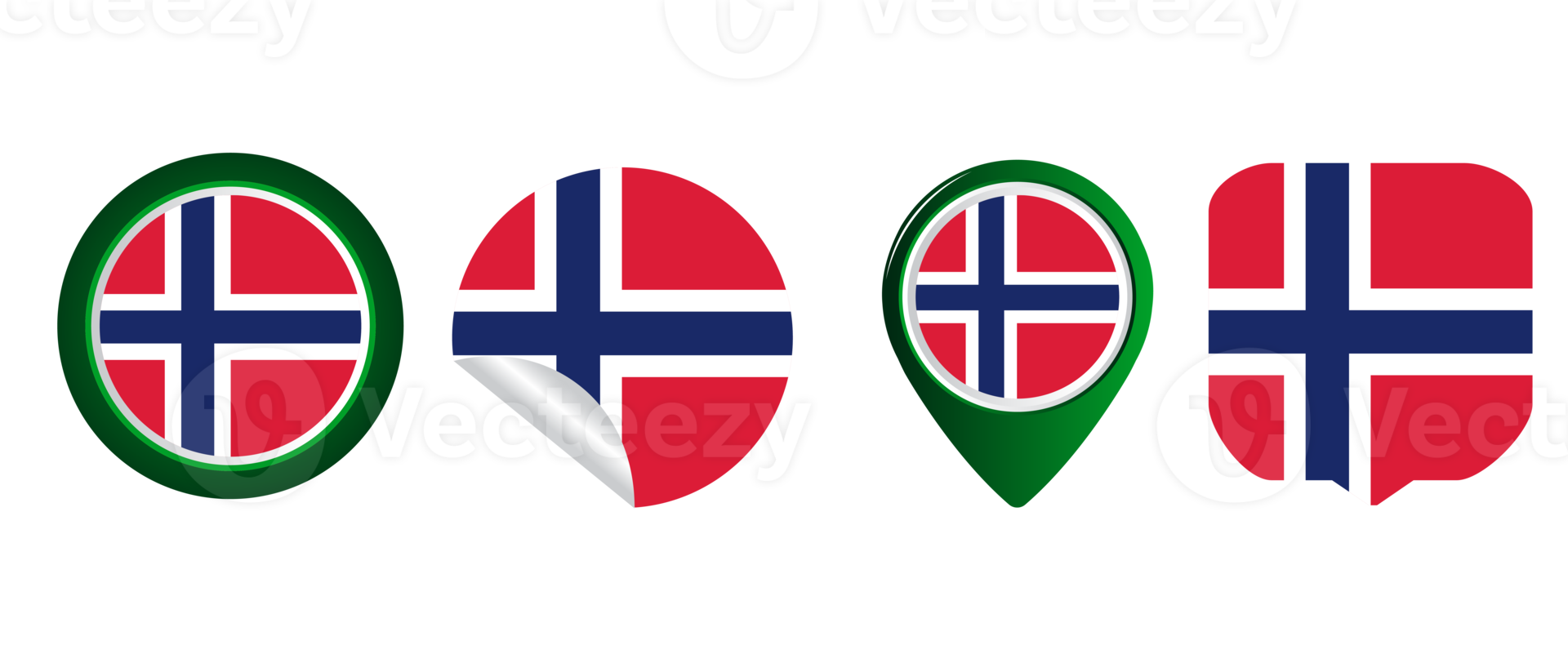 Norway flag flat icon symbol illustration png